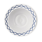 Miska na sałatkę z białej, zdobionej porcelany 2,5 l La Bella Tavola - Alessi
