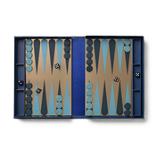 Backgammon Printworks Art of Backgammon Mirror, granatowo-miedziany
