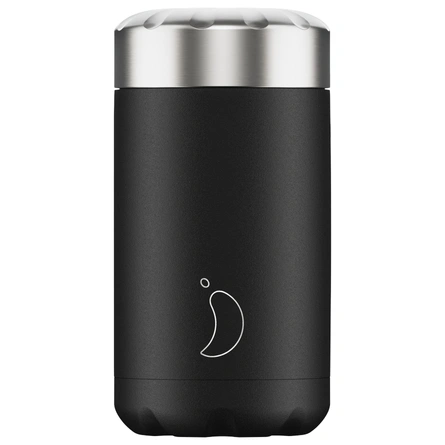 termosy obiadowe do żywności 500 ml black - Chilly's Bottles
