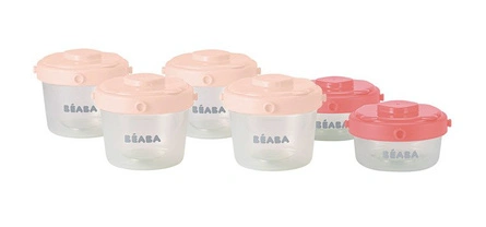 Beaba Zestaw słoiczków Clip 6 szt. 60 ml i 120 ml Pink