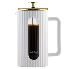 Zaparzacz do kawy i herbaty 1000ml Biało/Złoty Livio - Vialli Design