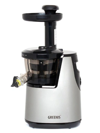 Greenis F-9010 srebrna pionowa wyciskarka wolnoobrotowa do soków