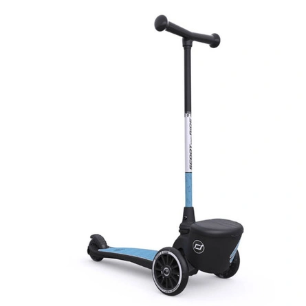 Scootandride Highwaykick 2 Lifestyle Hulajnoga trójkołowa balansowa ze świecącymi kółkami i odblaskową kierownicą 2+ Reflective Steel