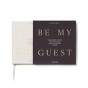 Księga gości Printworks Be My Guest, biała w antracytowym etui, 100 stron
