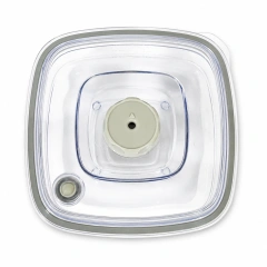 Wartmann pojemnik próżniowy 0,8 l kwadratowy BPA-free 17x17x8 cm mikrofalówka zawór 3-pozycyjny