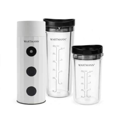 Pompka próżniowa Wartmann WM-1807 VC z dwiema butelkami próżniowymi 400 i 600 ml
