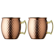 Kubki z uszkiem Moscow 550 ml 2 sztuki Miedź 24691 - Lyngby Glas