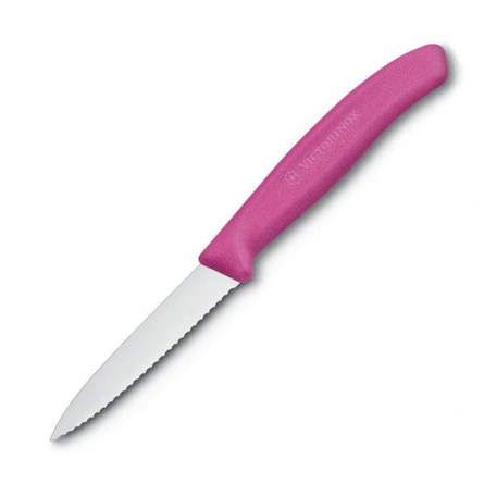 Victorinox Nóż kuchenny / do obierania ząbkowany 8 cm różowy