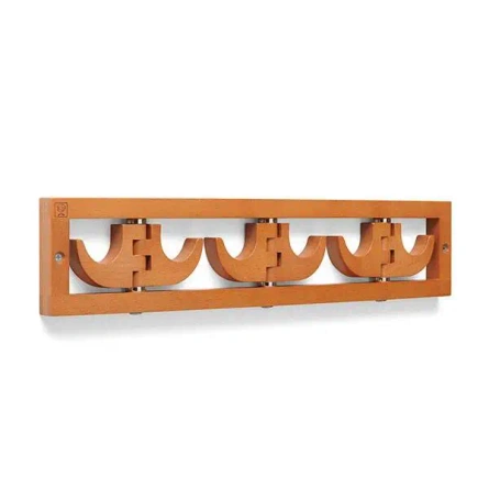 Wieszak ścienny Foppapedretti Flat 3 Walnut – orzech
