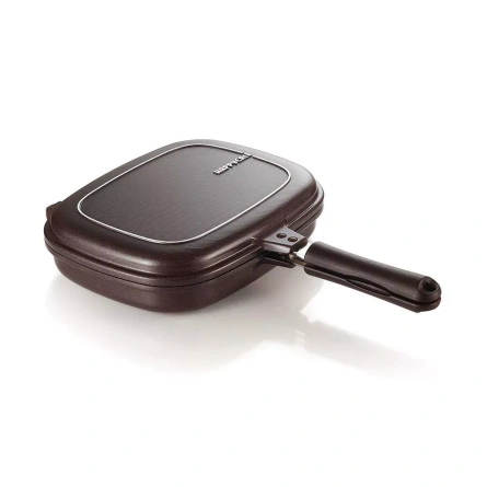 HAPPYCALL Patelnia tytanowa Jumbo Grill 28 cm dwustronna