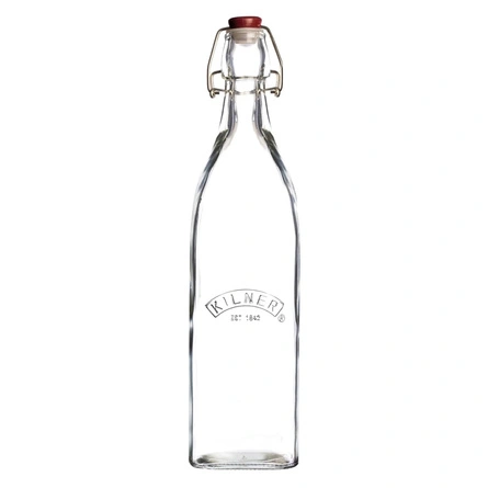 Butelki kwadratowe Clip Top 1L - Kilner