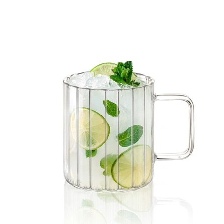 Wilmax Szklany Kubek Ryflowany 550ml