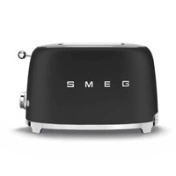 Smeg - Toster, dwie kromki, czarny mat Tsf01blmeu 50's style