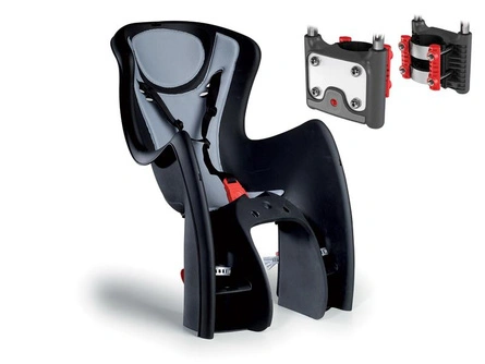 Fotelik dziecięcy OKBABY BODYGUARD BABY SHIELD + zapięcie - Mocowany na uchwycie - kolor czarny 