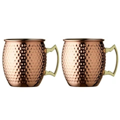 Kubki z uszkiem Moscow 550 ml 2 sztuki Miedź 24691 - Lyngby Glas