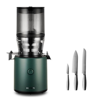Zestaw Hurom H320N Deep Green wraz z Zestawem 3 Noży Kuchennych Boska