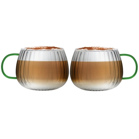 Szklanki z zielonym uchem 350 ml Tulip 1197 - Vialli Design