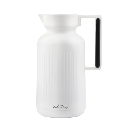 Termos z wkładem szklanym Lungo 1l Biały 9255 - Vialli Design