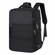 Plecak kabinowy Black Forest by Extralink KM06, czarny, 45x20x30 cm, 27 l