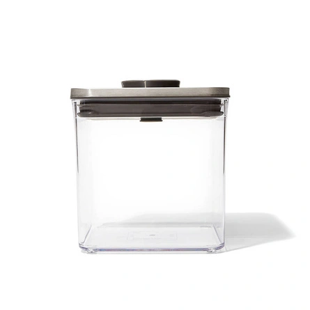 Pojemnik Pop2 2,5l Kwadratowy - Steel Oxo