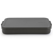 Płaski lunchbox Brabantia Make & Take 1,1 l, Dark Grey