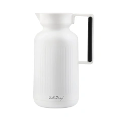 Termos z wkładem szklanym Lungo 1l Biały 9255 - Vialli Design