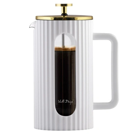 Zaparzacz do kawy i herbaty 1000ml Biało/Złoty Livio - Vialli Design