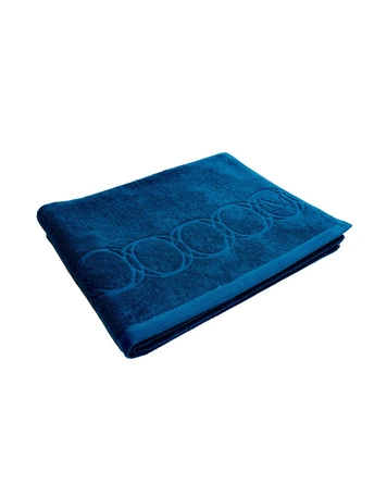 Ręcznik kąpielowy Monogram Opus 100x160 cm morski - Officine Monogram