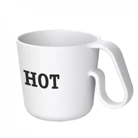 Kubek Maxx Biały z Napisem Hot - Koziol