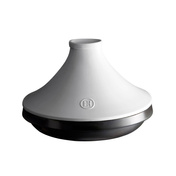 garnki do tajine indukcja 26 cm 2 l biało-czarny Emile Henry