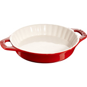 Okrągły półmisek ceramiczny do ciast 1.2 ltr, czerwony - Staub