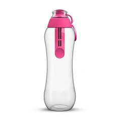 Butelki z wymiennym filtrem 500 ml różowe - Dafi