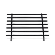 Podkładka pod gorące naczynia Funktion Black 24x24 cm metalowa matowa z nóżkami