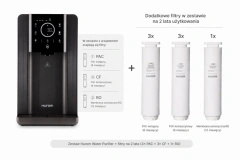 Hurom Water Purifier + zestaw filtrów na 2 lata – dystrybutor wody RO 4–95°C, zbiornik 8,8 L