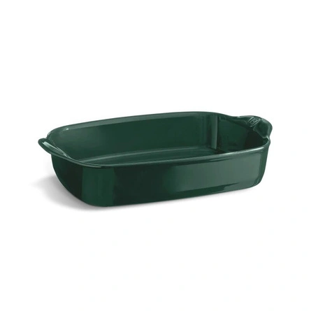 Naczynie do zapiekania prostokątne 36,5 x 23,5 cm, 2,7 l, cedrowe/zielone - Emile Henry