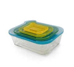 Zestaw 4 szklanych pojemników Nest™ Glass - Joseph Joseph