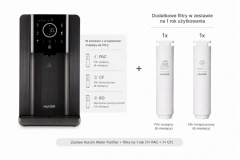 Hurom Water Purifier + zestaw filtrów na 1 rok – dystrybutor wody RO 4–95°C, zbiornik 8,8 L