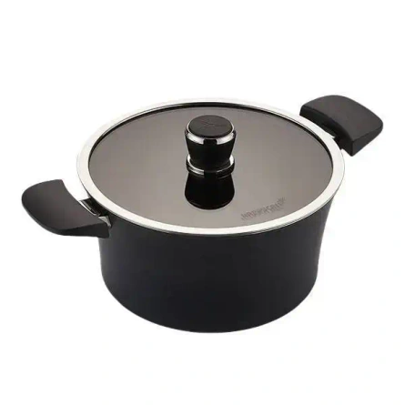 HAPPYCALL Garnek IH Mono Ceramiczny 24 cm 4,6 L Czarny Heban