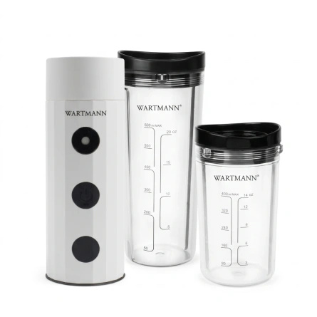 Pompka próżniowa Wartmann WM-1807 VC z dwiema butelkami próżniowymi 400 i 600 ml