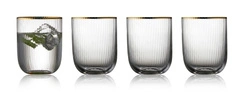 Szklanki do wody Palermo 350 ml 4 sztuki Złote - Lyngby Glas