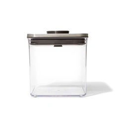 Pojemnik Pop2 2,5l Kwadratowy - Steel Oxo