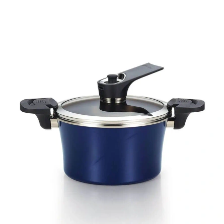 HAPPYCALL Garnek Próżniowy Vacuum Pot 20 cm / 2,8 l - granatowy