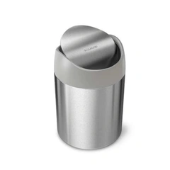 Kosz na toaletkę uchylny 1.5L - Stal matowa Simplehuman