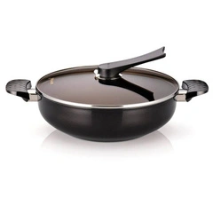 HAPPYCALL Wok diamentowy 28 cm z pokrywką