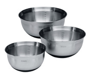 Zestaw misek kuchennych Brabantia Profile 1,0 l, 1,6 l i 3,0 l, stal matowa
