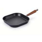 HAPPYCALL Patelnia Grillowa Kwadratowa Crocodile 28 cm z Powłoką Grafenową