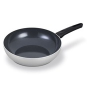 Wok Brabantia Indu+ 28 cm 101707, jasnoszary, lekki 0,8 kg