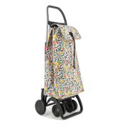 Wózek na zakupy Rolser I-Max William Morris 4L Tour Pomegranate, 4 koła, torba 43 l