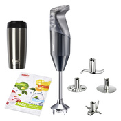 Blender ręczny Bamix M200 ToGo z bidonem w zestawie - Antracytowy