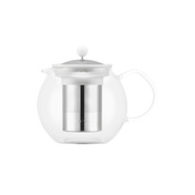 Dzbanki do herbaty tłokowe Assam 1L Pure White Bodum